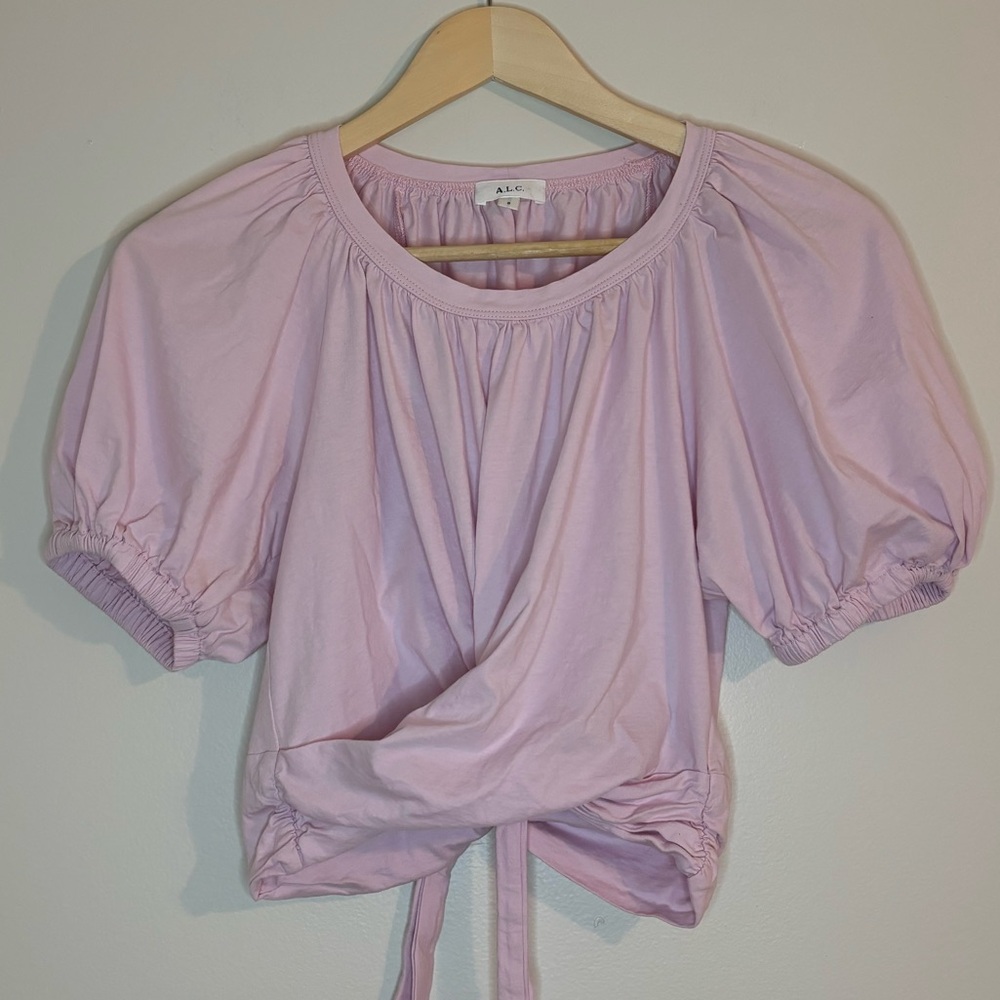 A.L.C. Pale pink Josie tie back top - Picture 8 of 8